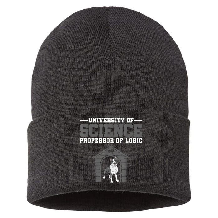 Professor Of Logic At The University Of Science Syllogistic Sustainable Knit Beanie