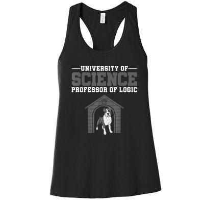 Professor Of Logic At The University Of Science Syllogistic Women's Racerback Tank