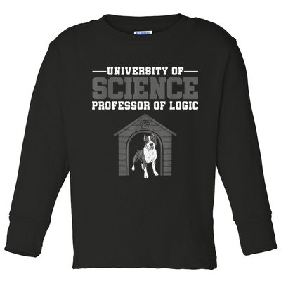 Professor Of Logic At The University Of Science Syllogistic Toddler Long Sleeve Shirt