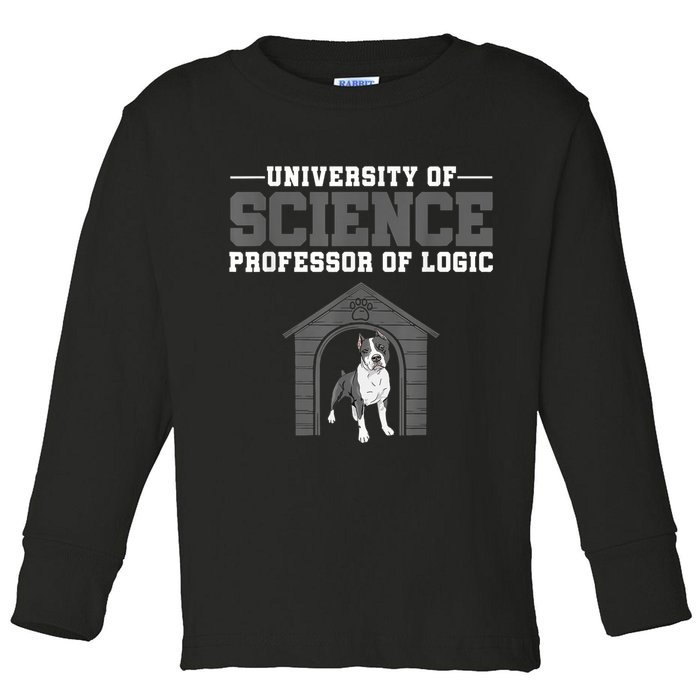 Professor Of Logic At The University Of Science Syllogistic Toddler Long Sleeve Shirt