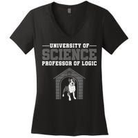 Professor Of Logic At The University Of Science Syllogistic Women's V-Neck T-Shirt