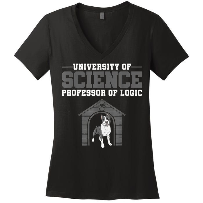 Professor Of Logic At The University Of Science Syllogistic Women's V-Neck T-Shirt