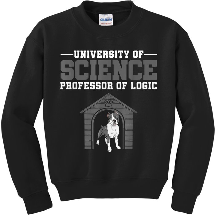 Professor Of Logic At The University Of Science Syllogistic Kids Sweatshirt