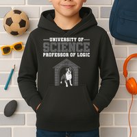 Professor Of Logic At The University Of Science Syllogistic Kids Hoodie