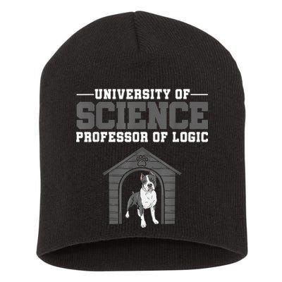 Professor Of Logic At The University Of Science Syllogistic Short Acrylic Beanie
