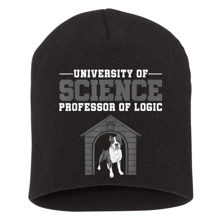 Professor Of Logic At The University Of Science Syllogistic Short Acrylic Beanie