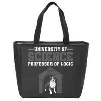 Professor Of Logic At The University Of Science Syllogistic Zip Tote Bag