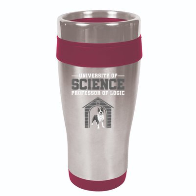 Professor Of Logic At The University Of Science Syllogistic 16oz Travel Tumbler