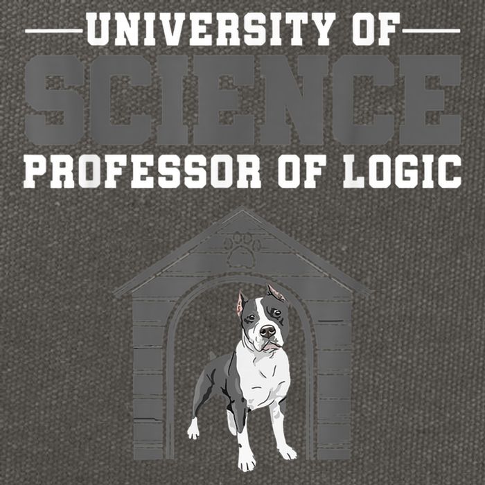 Professor Of Logic At The University Of Science Syllogistic Cotton Canvas Backpack
