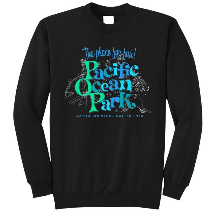 Pacific Ocean Los Angeles Park Retro Vintage Tall Sweatshirt