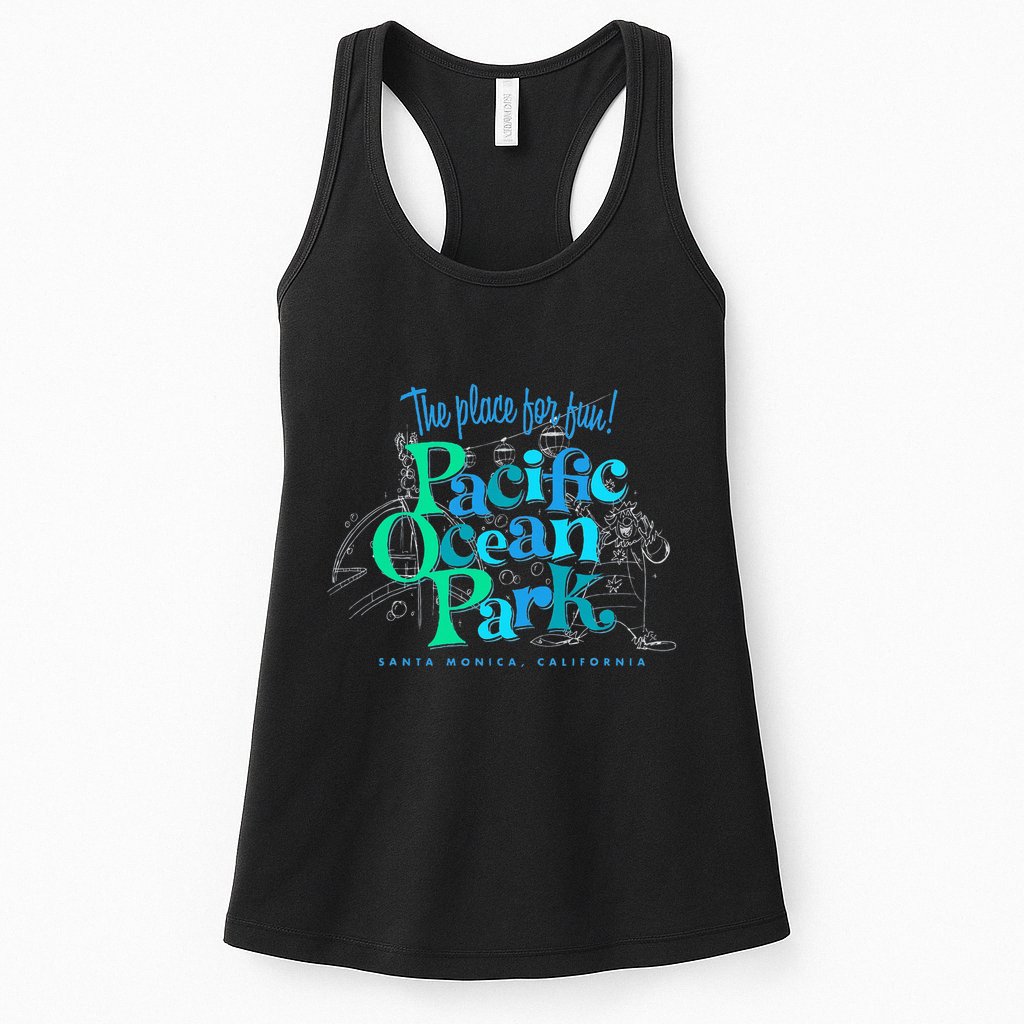 Pacific Ocean Los Angeles Park Retro Vintage Womens Tank Top