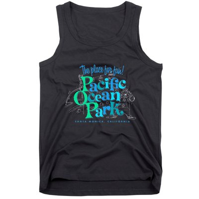 Pacific Ocean Los Angeles Park Retro Vintage Tank Top