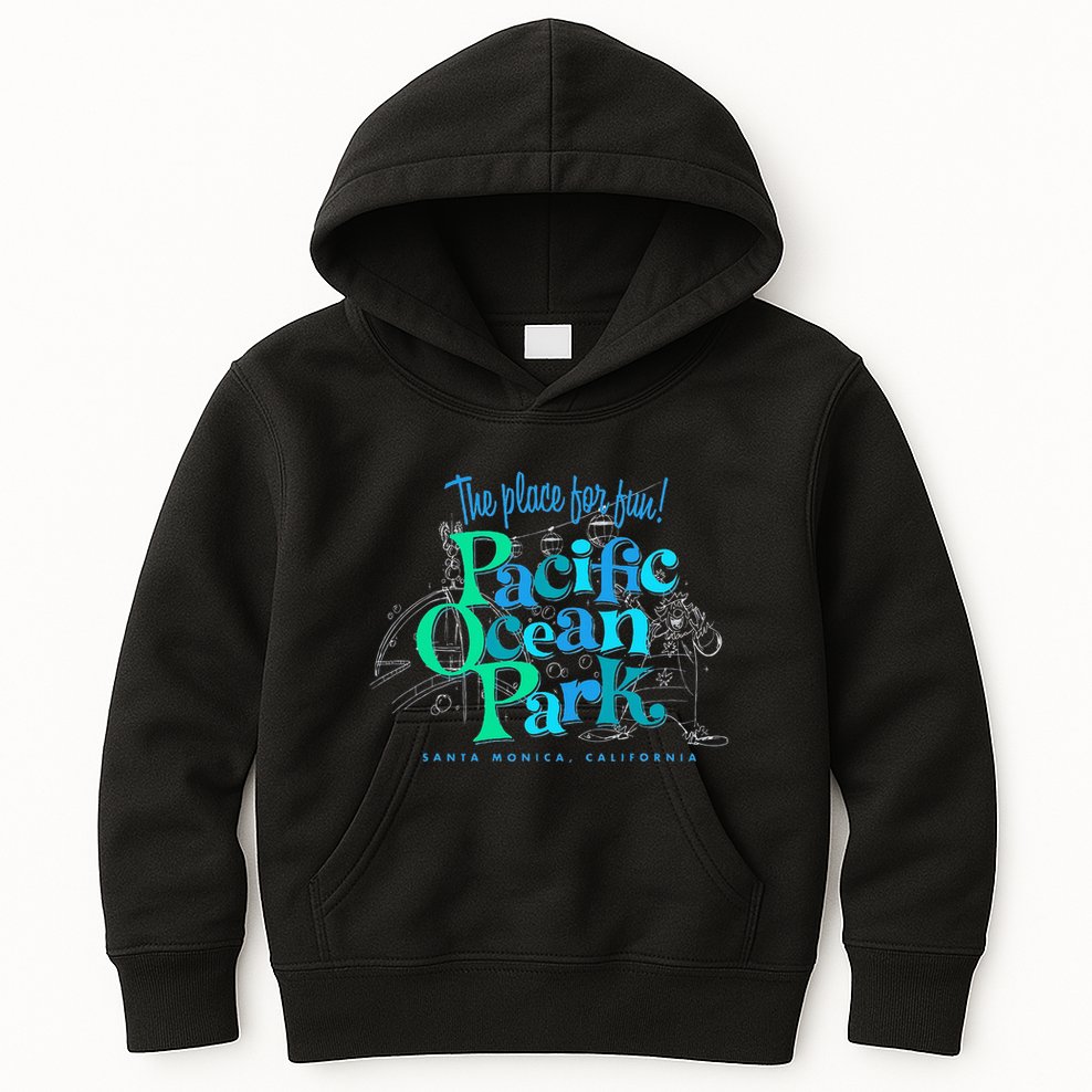 Pacific Ocean Los Angeles Park Retro Vintage Kids Hoodie