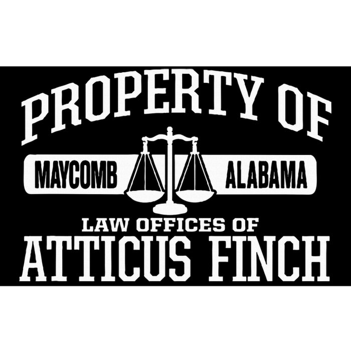 Property Of Law Offices Of Atticus Finch Maycomb Alabama Bumper Sticker