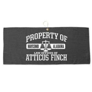 Property Of Law Offices Of Atticus Finch Maycomb Alabama Large Microfiber Waffle Golf Towel