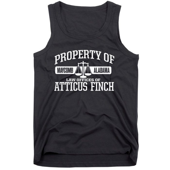 Property Of Law Offices Of Atticus Finch Maycomb Alabama Tank Top