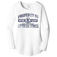 Property Of Law Offices Of Atticus Finch Maycomb Distressed Women's Perfect Tri Tunic Long Sleeve Shirt