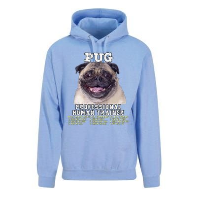 Pug Owner Lover Professional Human Trainer Gift Cute Dog Unisex Surf Hoodie