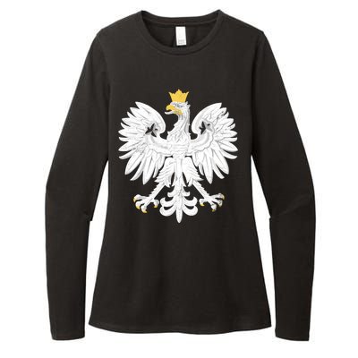 Poland Pride Vintage Eagle Womens CVC Long Sleeve Shirt