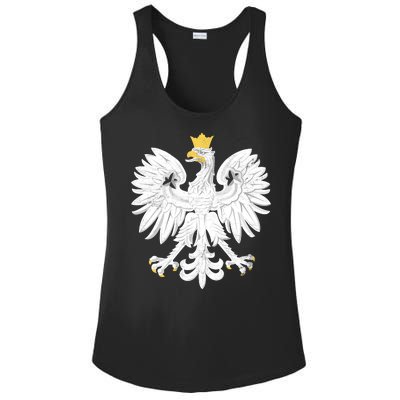 Poland Pride Vintage Eagle Ladies PosiCharge Competitor Racerback Tank