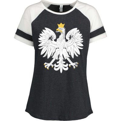 Poland Pride Vintage Eagle Enza Ladies Jersey Colorblock Tee