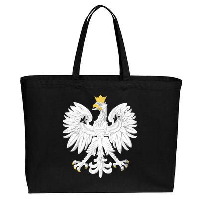 Poland Pride Vintage Eagle Cotton Canvas Jumbo Tote