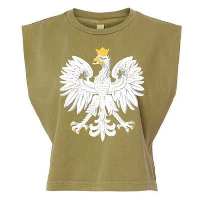 Poland Pride Vintage Eagle Garment-Dyed Women's Muscle Tee