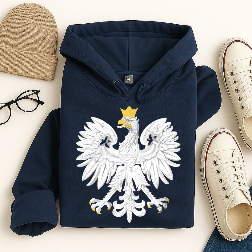 Poland Pride Vintage Eagle Hoodie