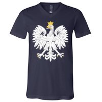 Poland Pride Vintage Eagle V-Neck T-Shirt