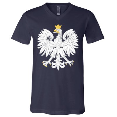 Poland Pride Vintage Eagle V-Neck T-Shirt