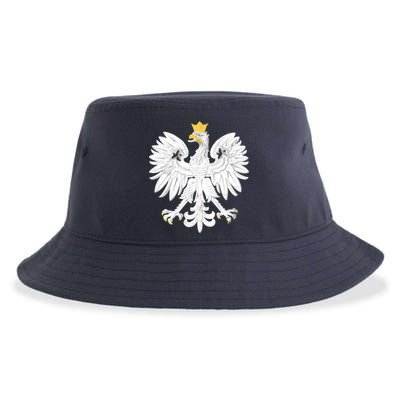 Poland Pride Vintage Eagle Sustainable Bucket Hat