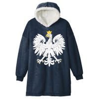 Poland Pride Vintage Eagle Hooded Wearable Blanket