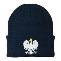 Poland Pride Vintage Eagle Knit Cap Winter Beanie