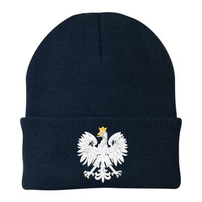 Poland Pride Vintage Eagle Knit Cap Winter Beanie