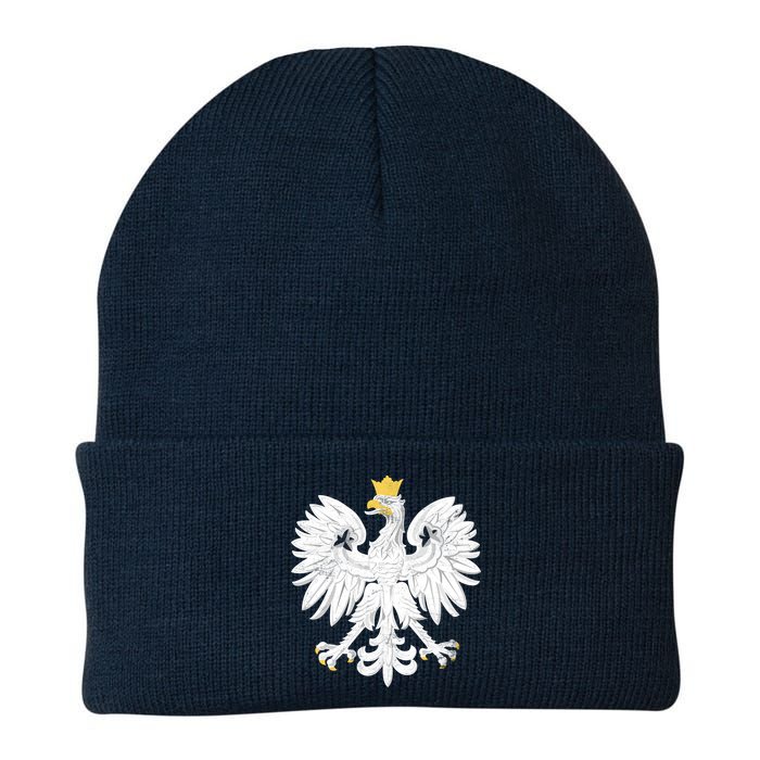 Poland Pride Vintage Eagle Knit Cap Winter Beanie