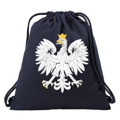 Poland Pride Vintage Eagle Drawstring Bag