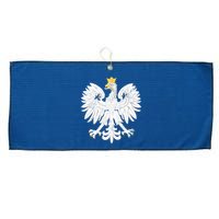 Poland Pride Vintage Eagle Large Microfiber Waffle Golf Towel