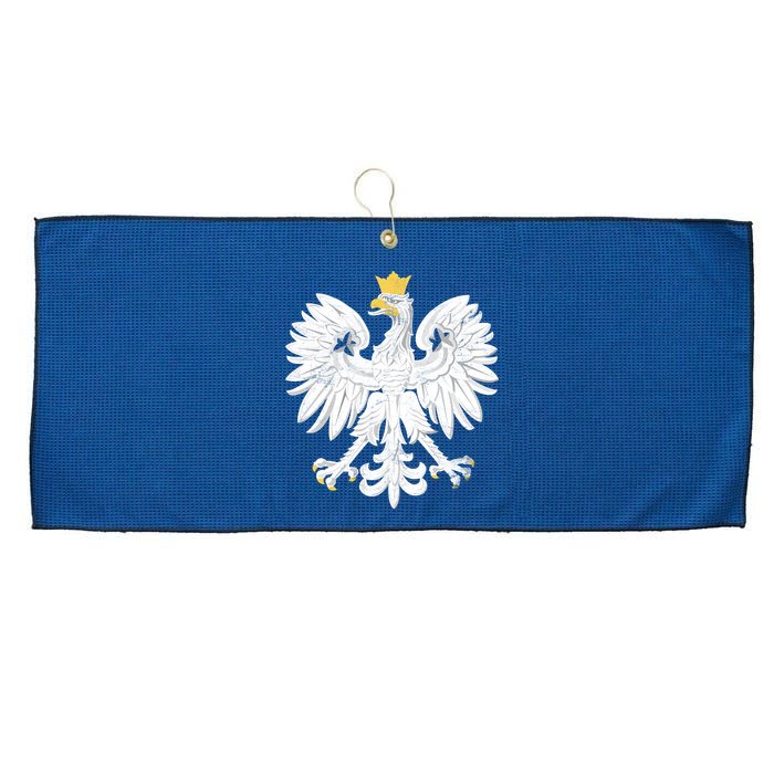 Poland Pride Vintage Eagle Large Microfiber Waffle Golf Towel