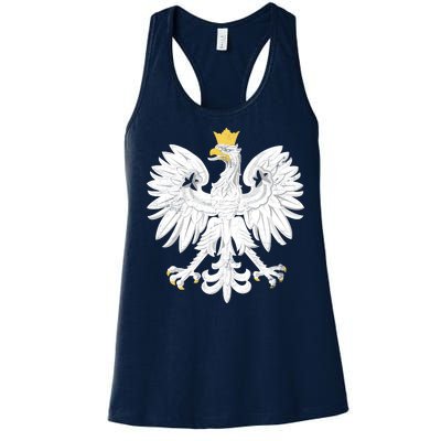 Poland Pride Vintage Eagle Women's Racerback Tank