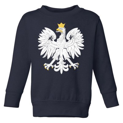 Poland Pride Vintage Eagle Toddler Sweatshirt