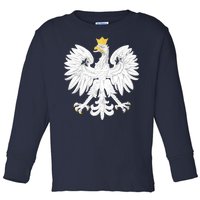 Poland Pride Vintage Eagle Toddler Long Sleeve Shirt