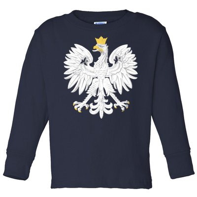 Poland Pride Vintage Eagle Toddler Long Sleeve Shirt