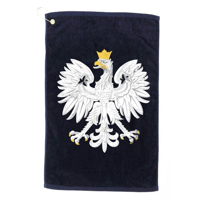 Poland Pride Vintage Eagle Platinum Collection Golf Towel