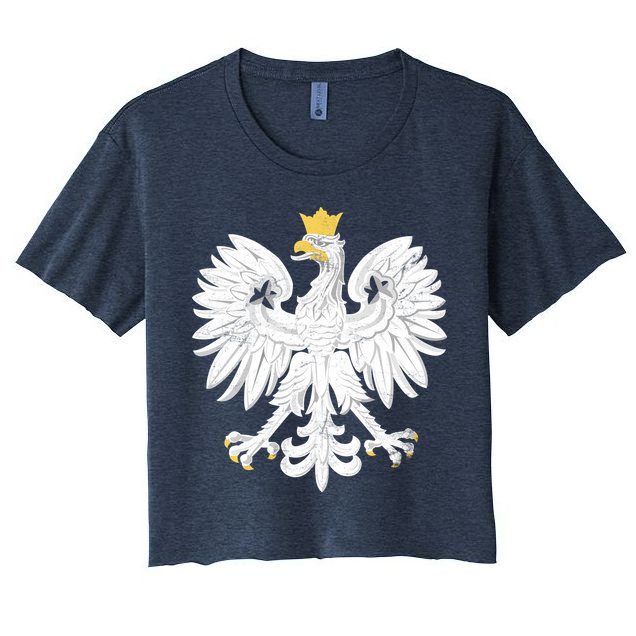 Poland Pride Vintage Eagle Crop Top