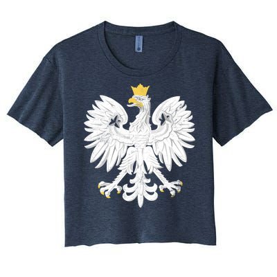 Poland Pride Vintage Eagle Women's Crop Top Tee