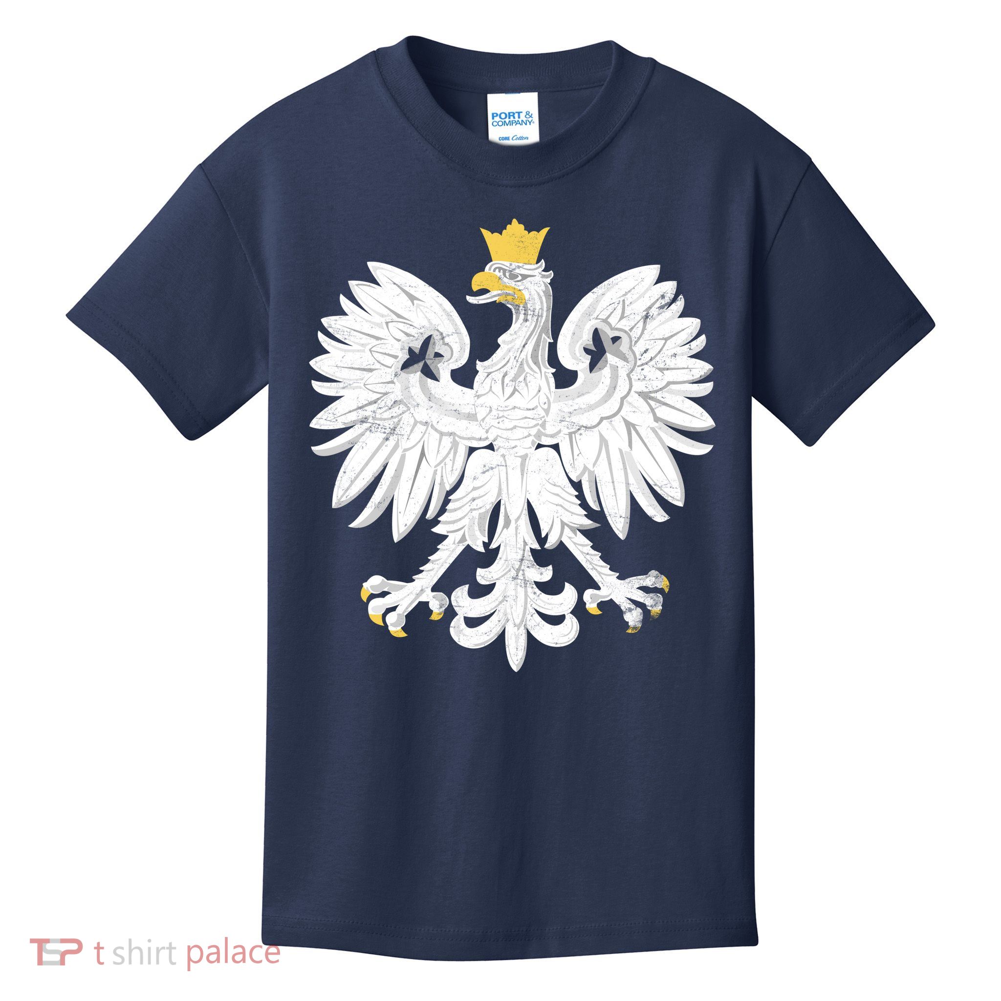 Poland Pride Vintage Eagle Kids T-Shirt