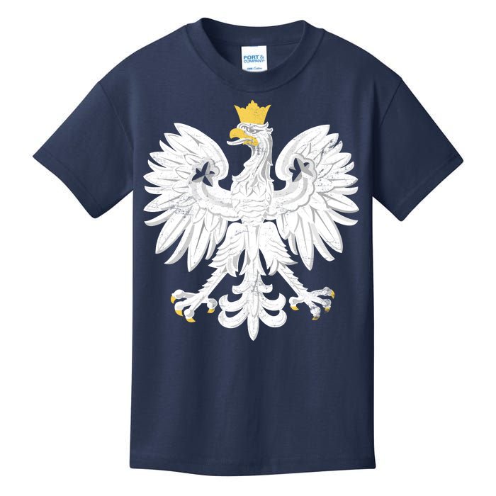 Poland Pride Vintage Eagle Kids T-Shirt