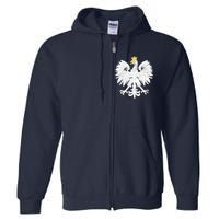 Poland Pride Vintage Eagle Full Zip Hoodie