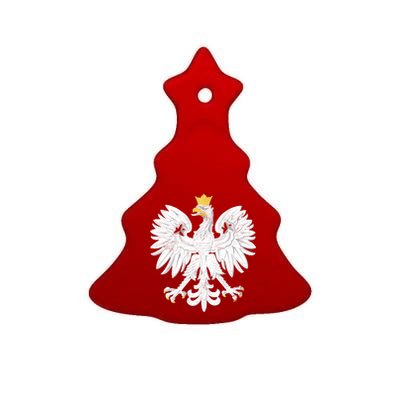 Poland Pride Vintage Eagle Ceramic Tree Ornament