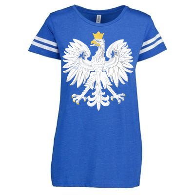 Poland Pride Vintage Eagle Enza Ladies Jersey Football T-Shirt